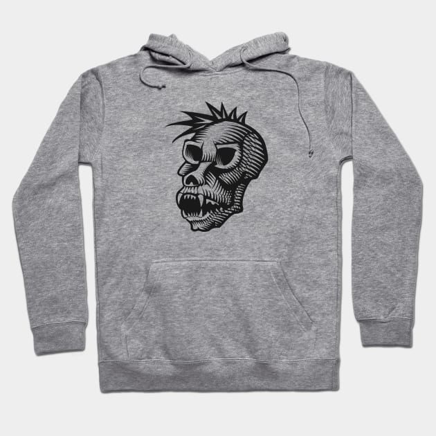 Monkey Skull Hoodie by scdesigns